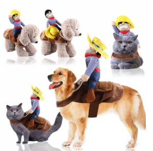 Ride Cowboy Dog Pet Costume 