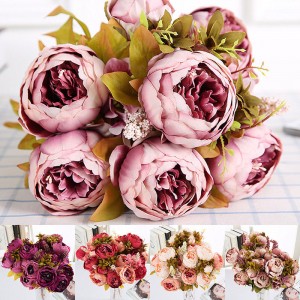 Artificial Colourful Peonies 