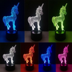 Unicorn 3D Creative Night Light